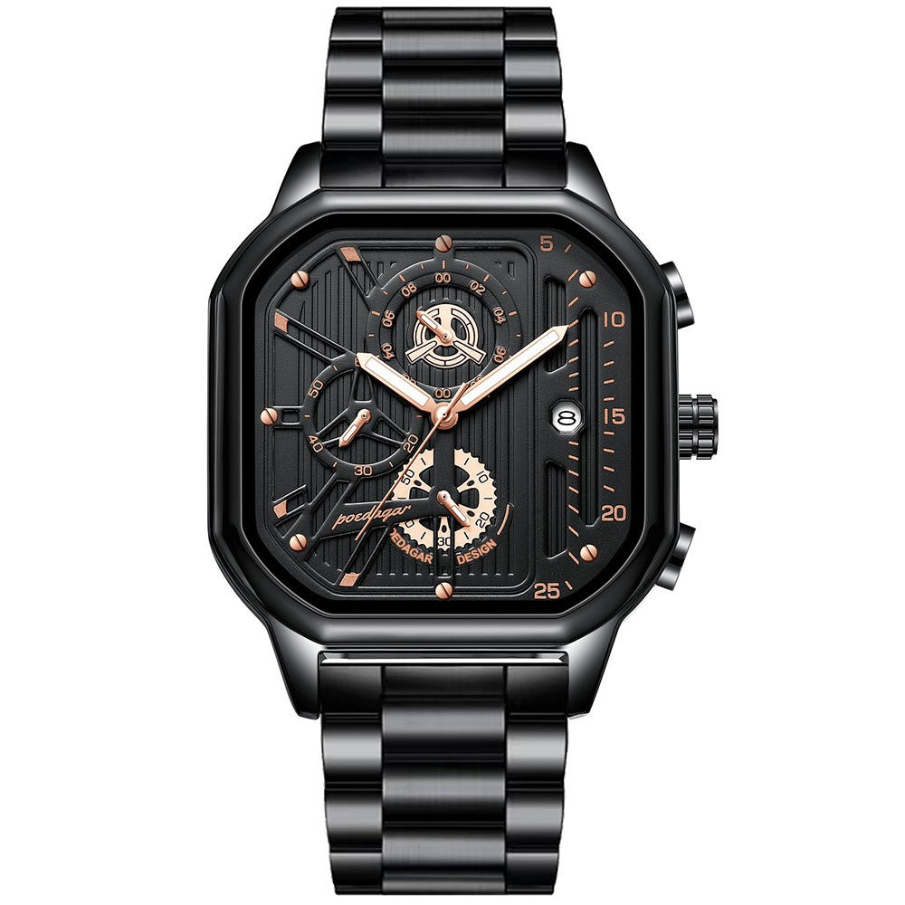 Relógio Masculino Pulseira de Couro Quartzo Imola - vista 15