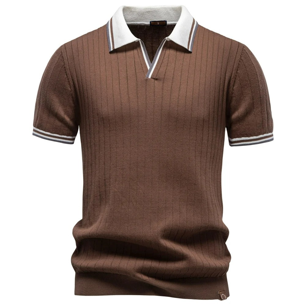 Camisa Polo Masculina 100% Algodão Old Money Colarinho Urbino