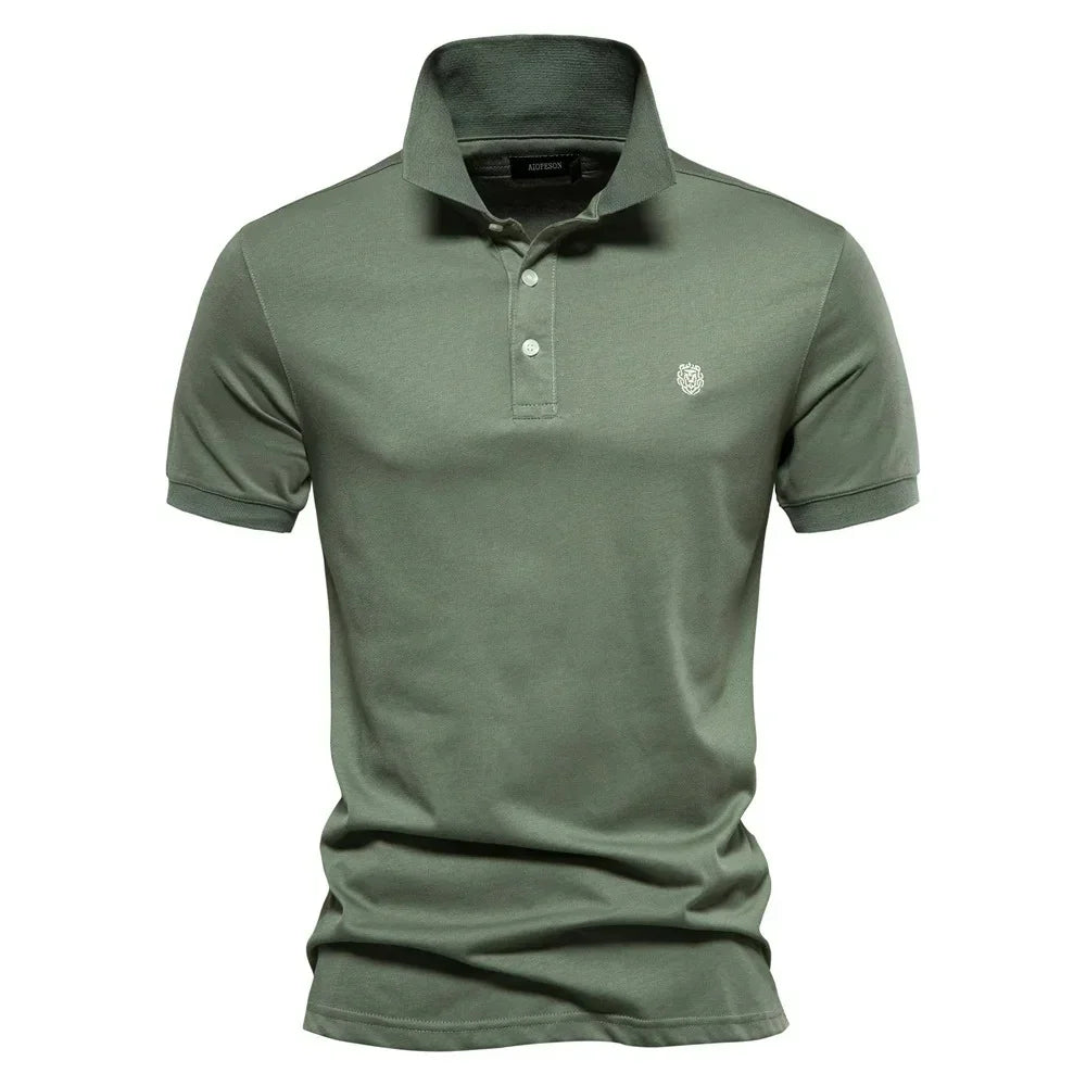 Camisa Polo Masculina 100% Algodão Bordado Siena