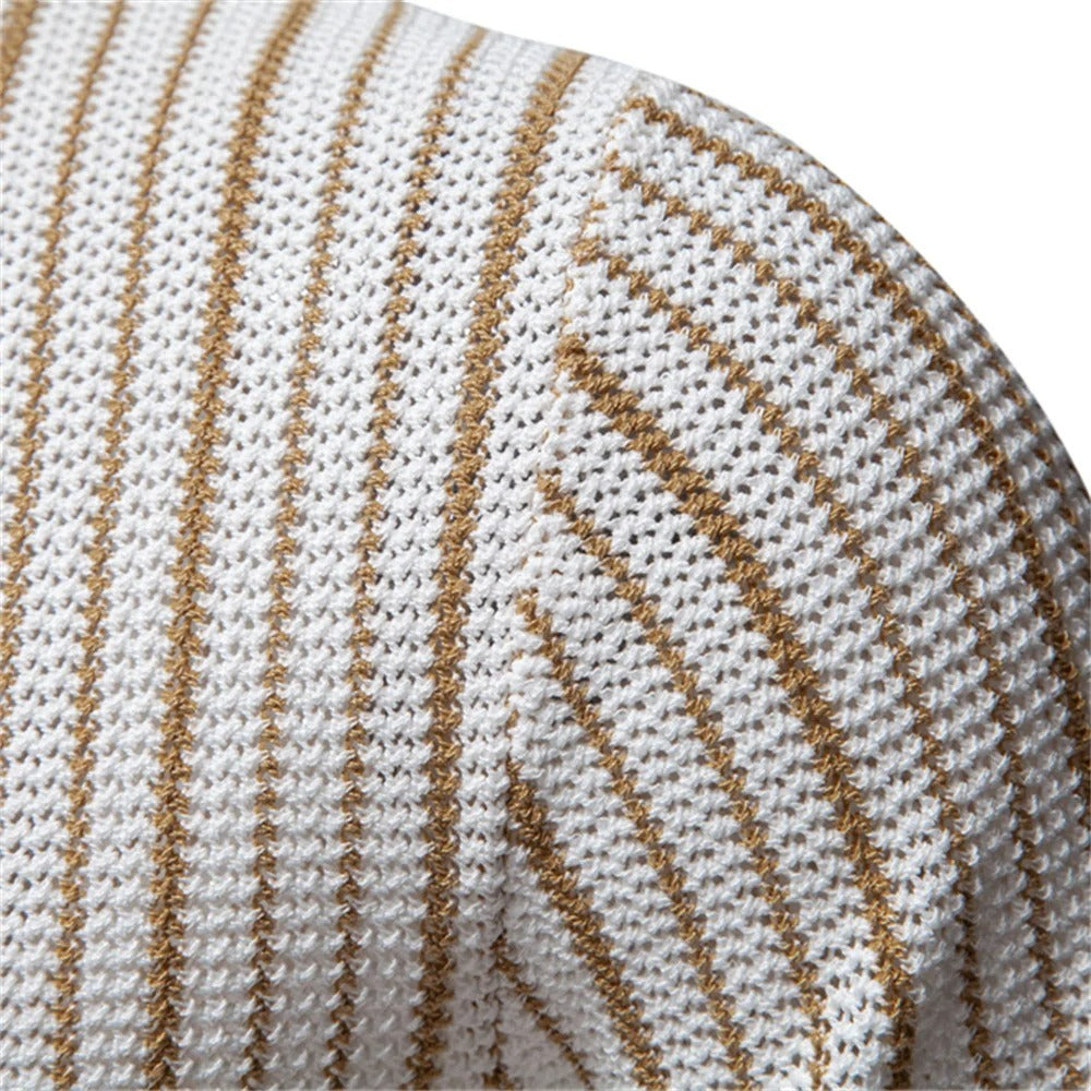Camisa Polo Masculina Malha Listrada Portofino