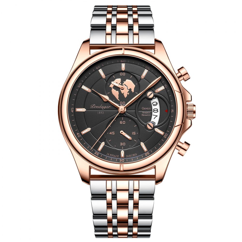 Relógio Masculino Aço Inoxidável Quartzo Borghese - vista 4