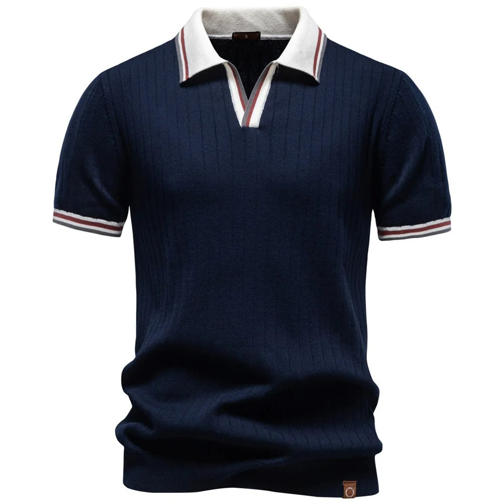 Camisa Polo Masculina 100% Algodão Old Money Colarinho Urbino