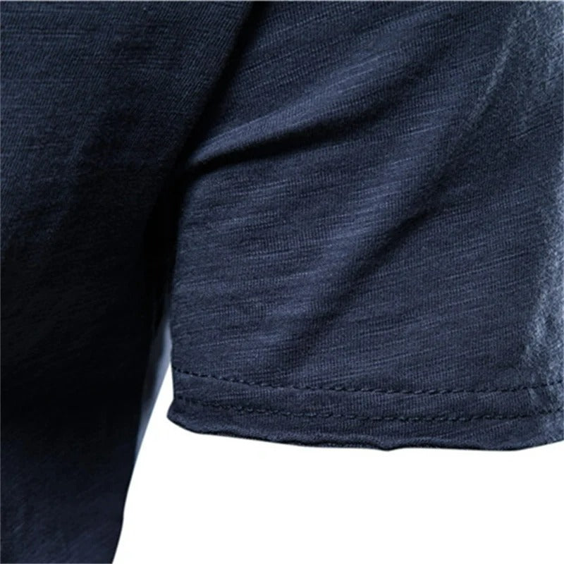 Camiseta Masculina 100% Algodão Slim Fit Gola Redonda Vicenza