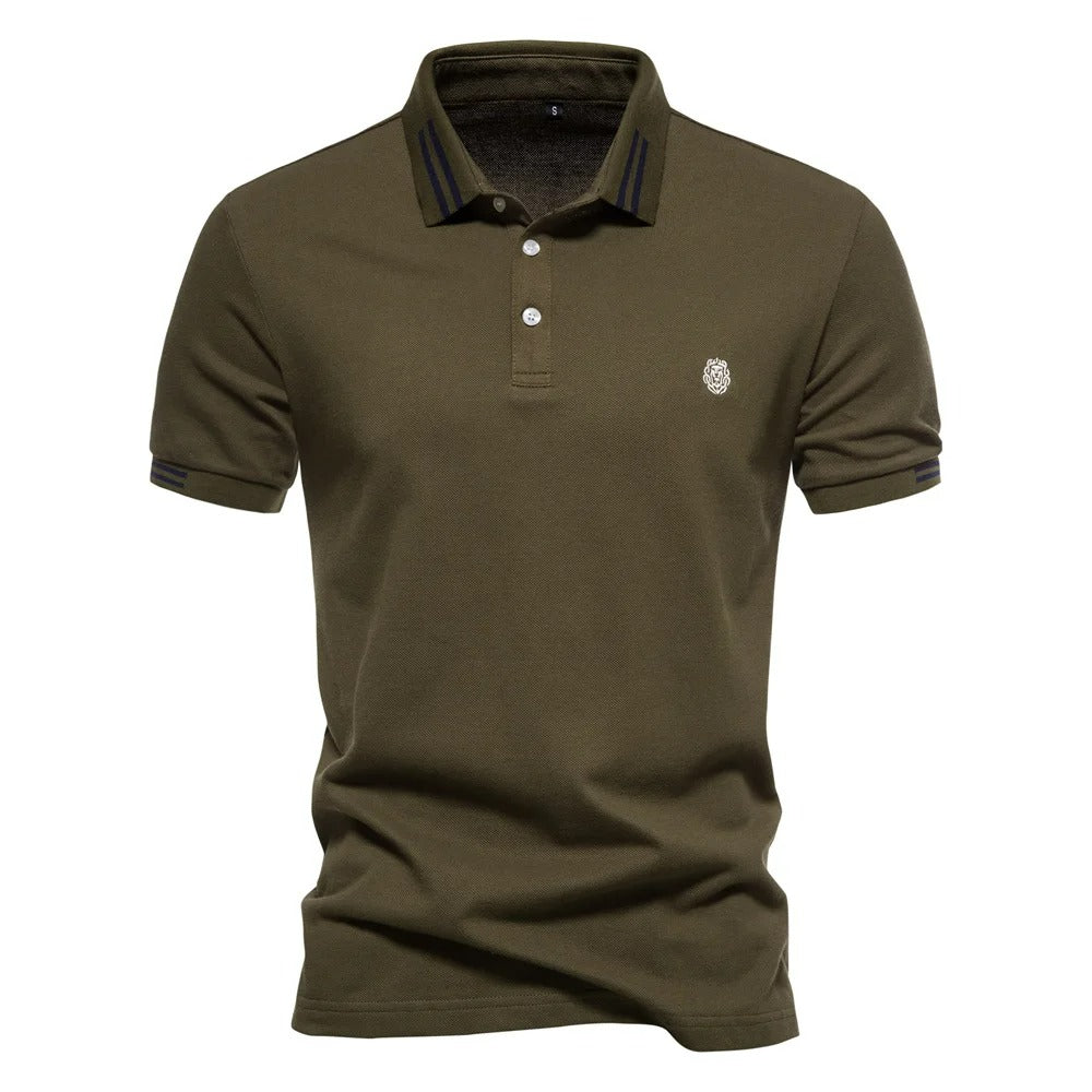 Camisa Polo Masculina 100% Algodão Piqué Casual Bergamo