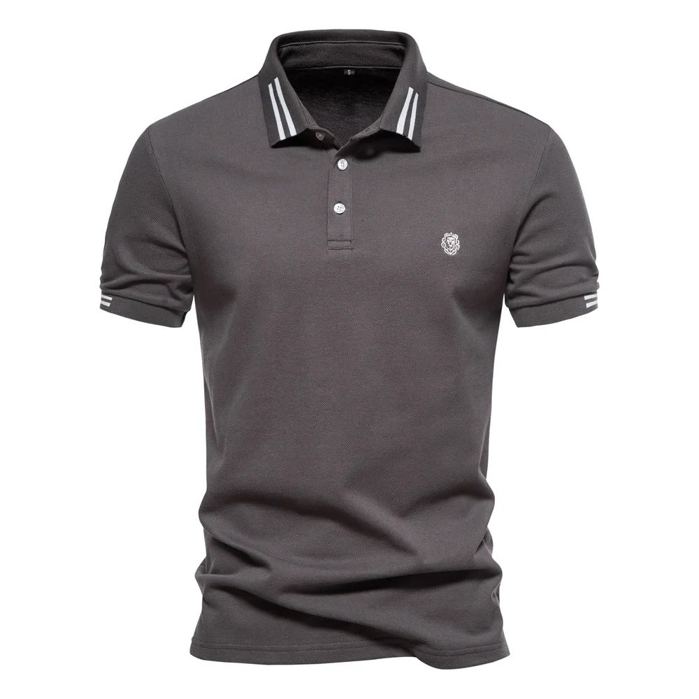 Camisa Polo Masculina 100% Algodão Piqué Casual Bergamo