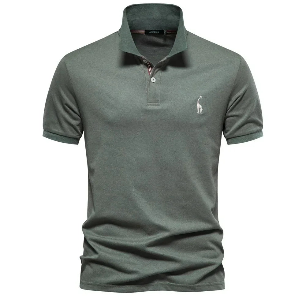 Camisa Polo Masculina Com Bordado Girafa Venezia