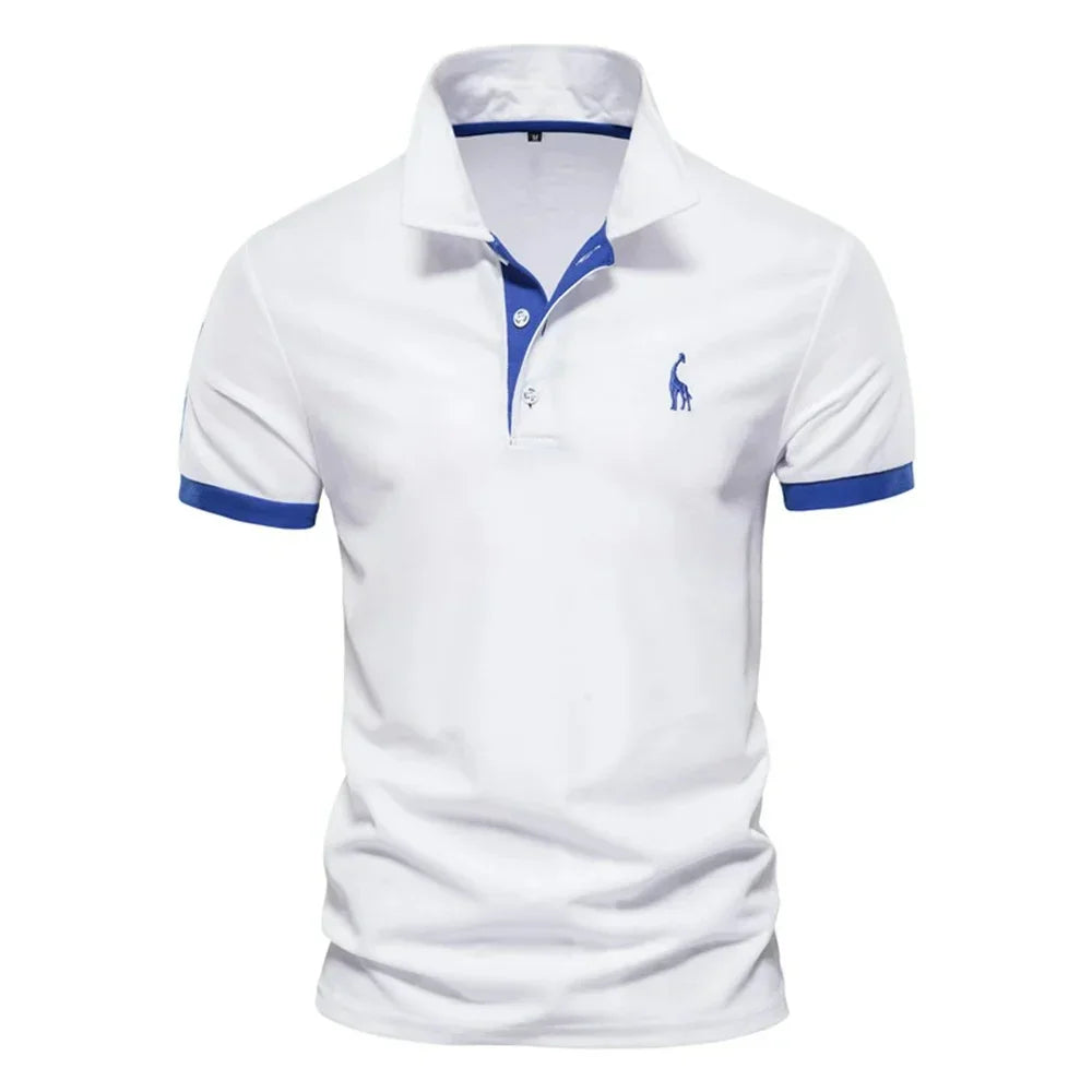 Camisa Polo Masculina Com Bordado Girafa Milão