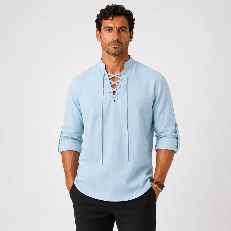 Camisa Masculina em Linho Guarujá