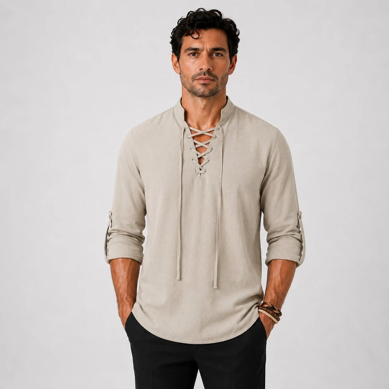 Camisa Masculina em Linho Guarujá