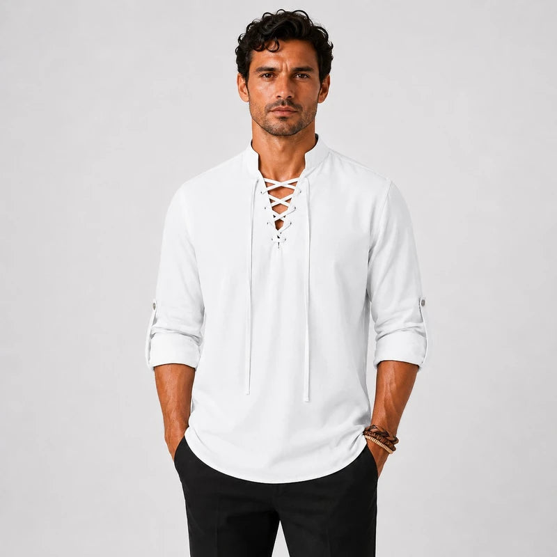 Camisa Masculina em Linho Guarujá