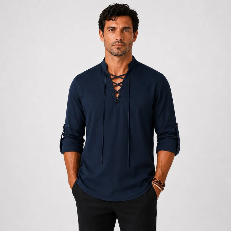 Camisa Masculina em Linho Guarujá