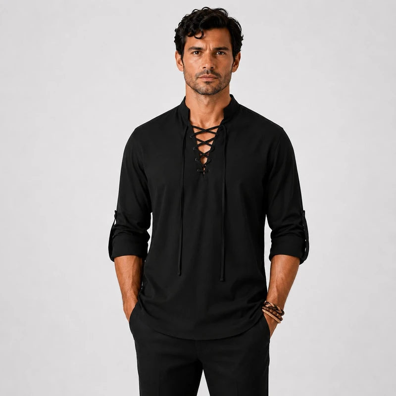 Camisa Masculina em Linho Guarujá