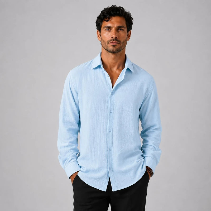 Camisa Masculina em Linho Recife