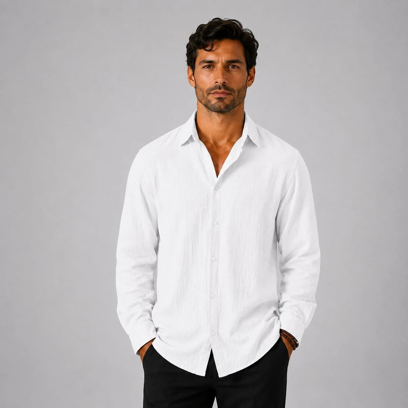 Camisa Masculina em Linho Recife