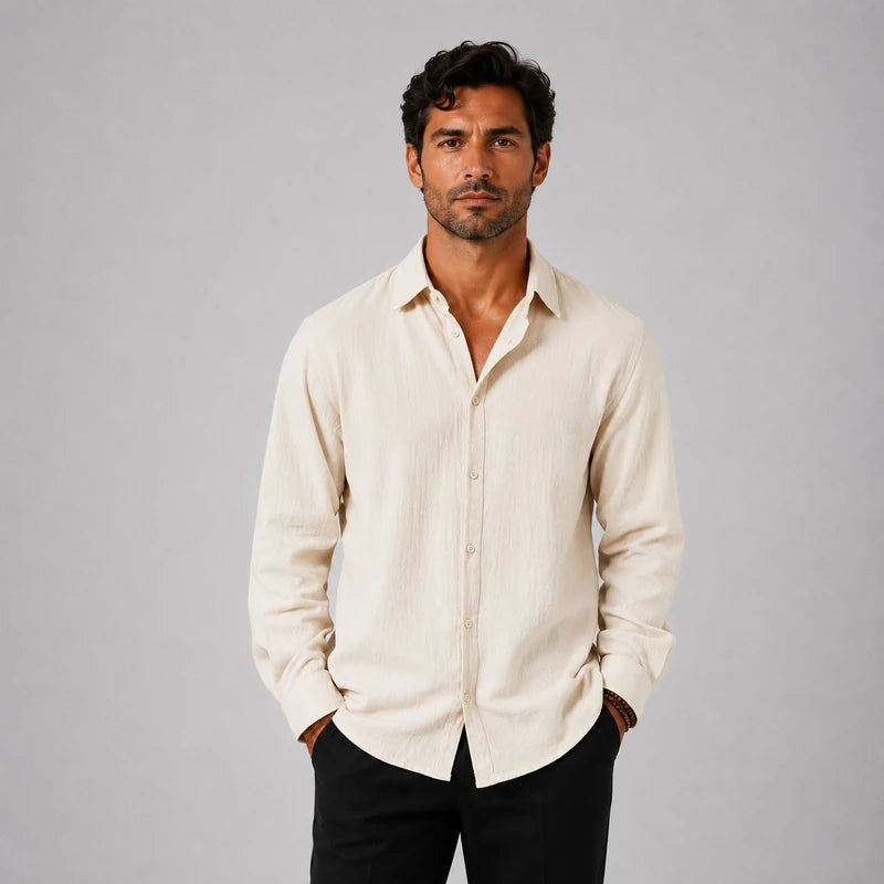 Camisa Masculina em Linho Recife
