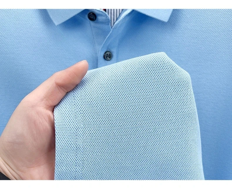 Camisa Polo Masculina 100% Algodão Bordado Gola Polo Casual Elegante