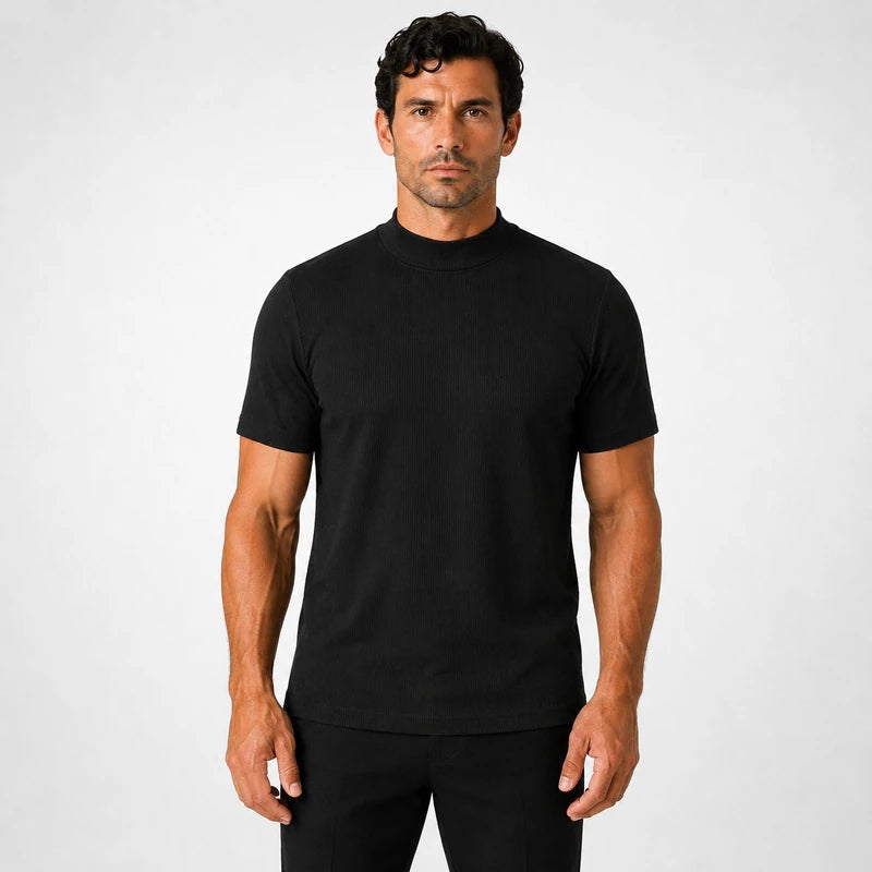 Camiseta Masculina Slim Fit Gola Alta Esportiva Bergamo