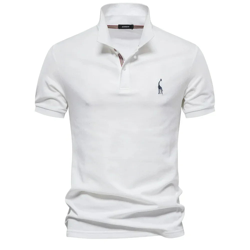 Camisa Polo Masculina Com Bordado Girafa Venezia