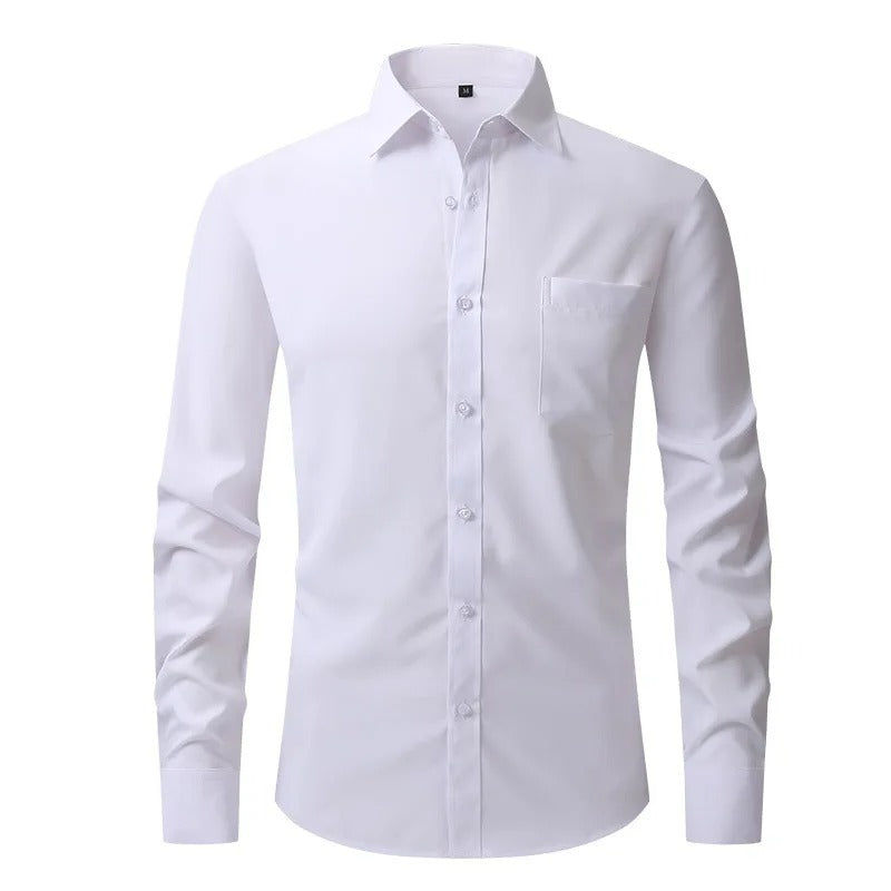 Camisa Social Masculina Slim Fit Manga Longa Formal Palermo