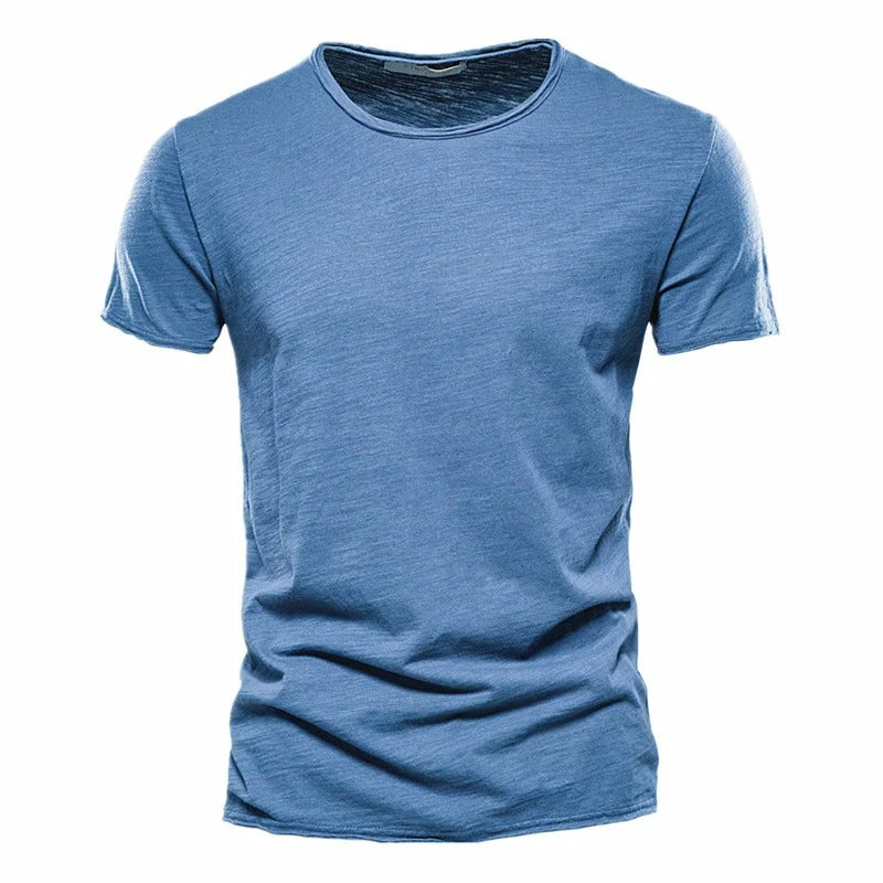 Camiseta Masculina 100% Algodão Slim Fit Gola Redonda Vicenza