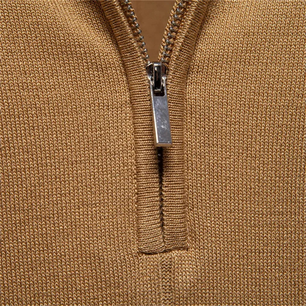 Camisa Polo Masculina Slim Fit Com Meio Zíper Vicenza