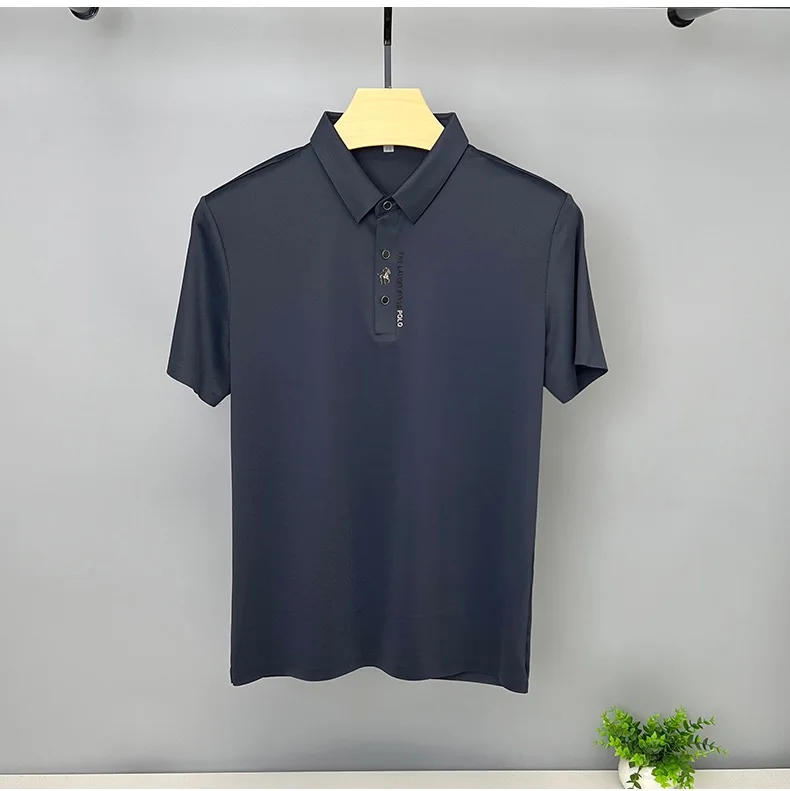 Camisa Polo Masculina Seda Gelada Anti Suor Slim Fit Amalfi