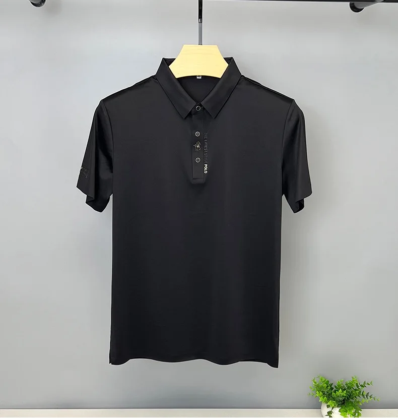 Camisa Polo Masculina Seda Gelada Anti Suor Slim Fit Amalfi