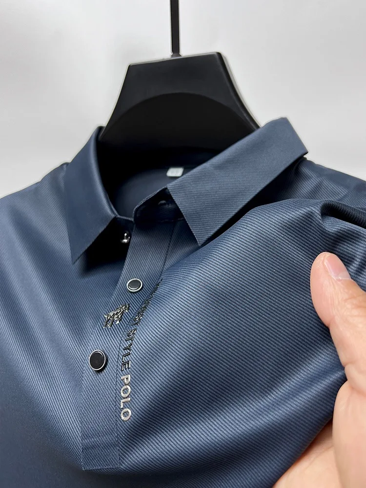 Camisa Polo Masculina Seda Gelada Anti Suor Slim Fit Amalfi