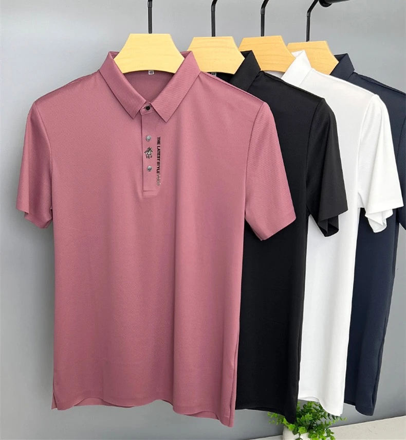 Camisa Polo Masculina Seda Gelada Anti Suor Slim Fit Amalfi