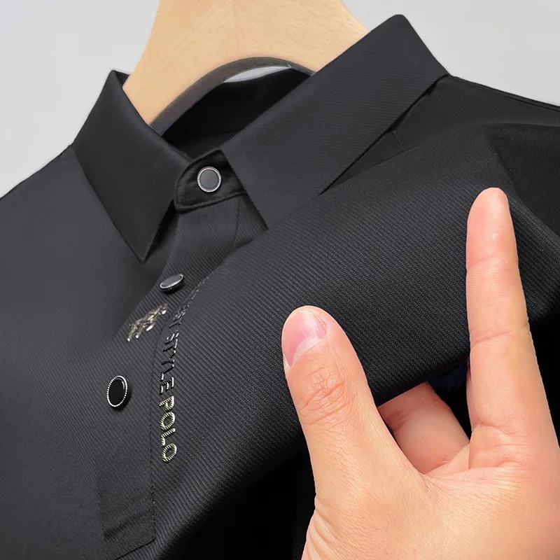 Camisa Polo Masculina Seda Gelada Anti Suor Slim Fit Amalfi