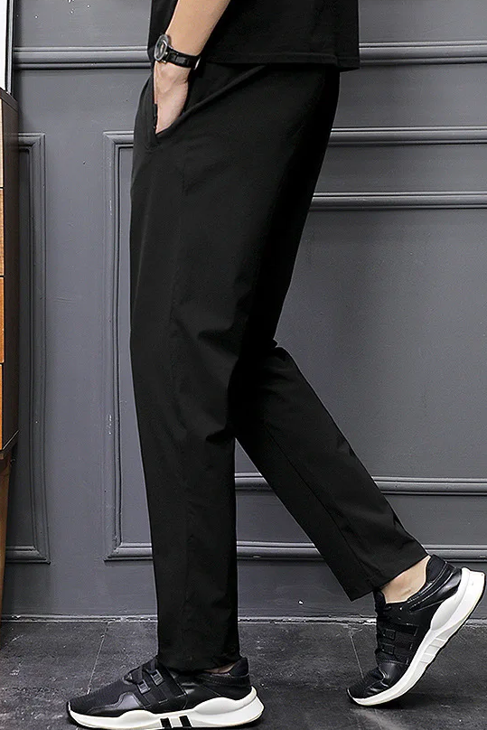 Calça Masculina Seda Gelada Impermeável Slim Fit Trento