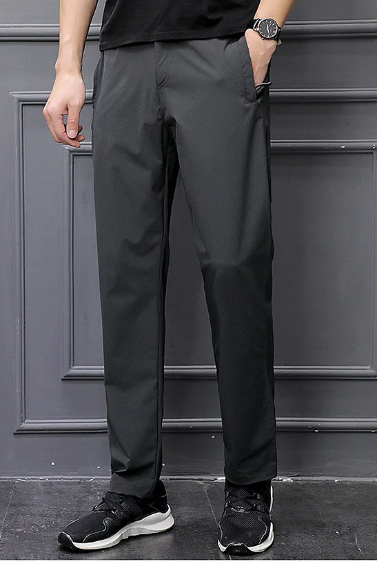 Calça Masculina Seda Gelada Impermeável Slim Fit Trento