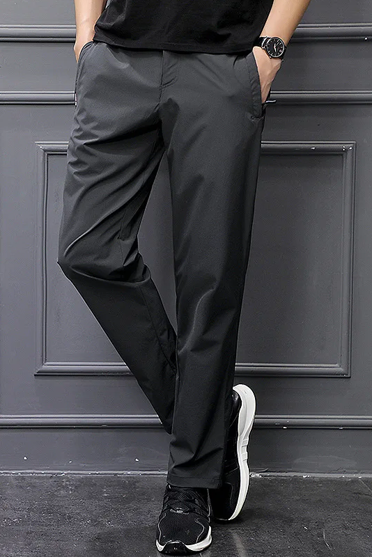 Calça Masculina Seda Gelada Impermeável Slim Fit Trento