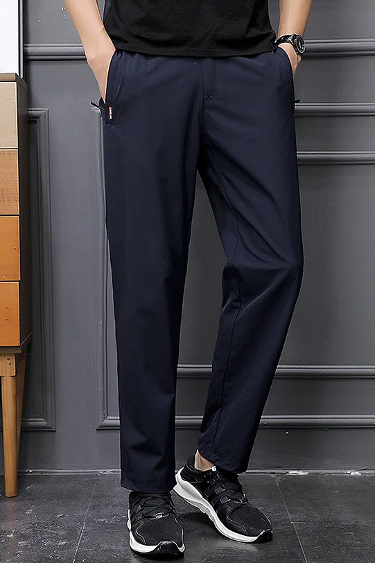 Calça Masculina Seda Gelada Impermeável Slim Fit Trento