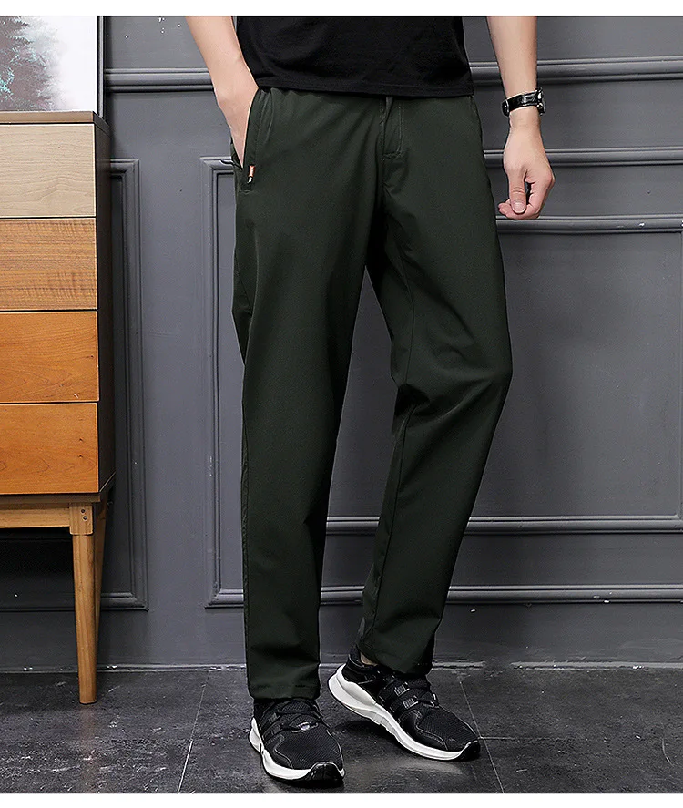 Calça Masculina Seda Gelada Impermeável Slim Fit Trento