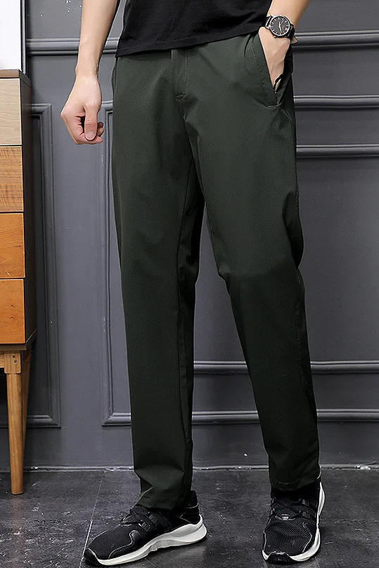 Calça Masculina Seda Gelada Impermeável Slim Fit Trento