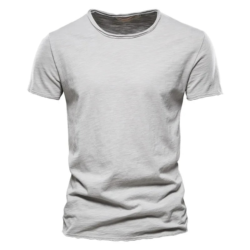 Camiseta Masculina 100% Algodão Slim Fit Gola Redonda Vicenza
