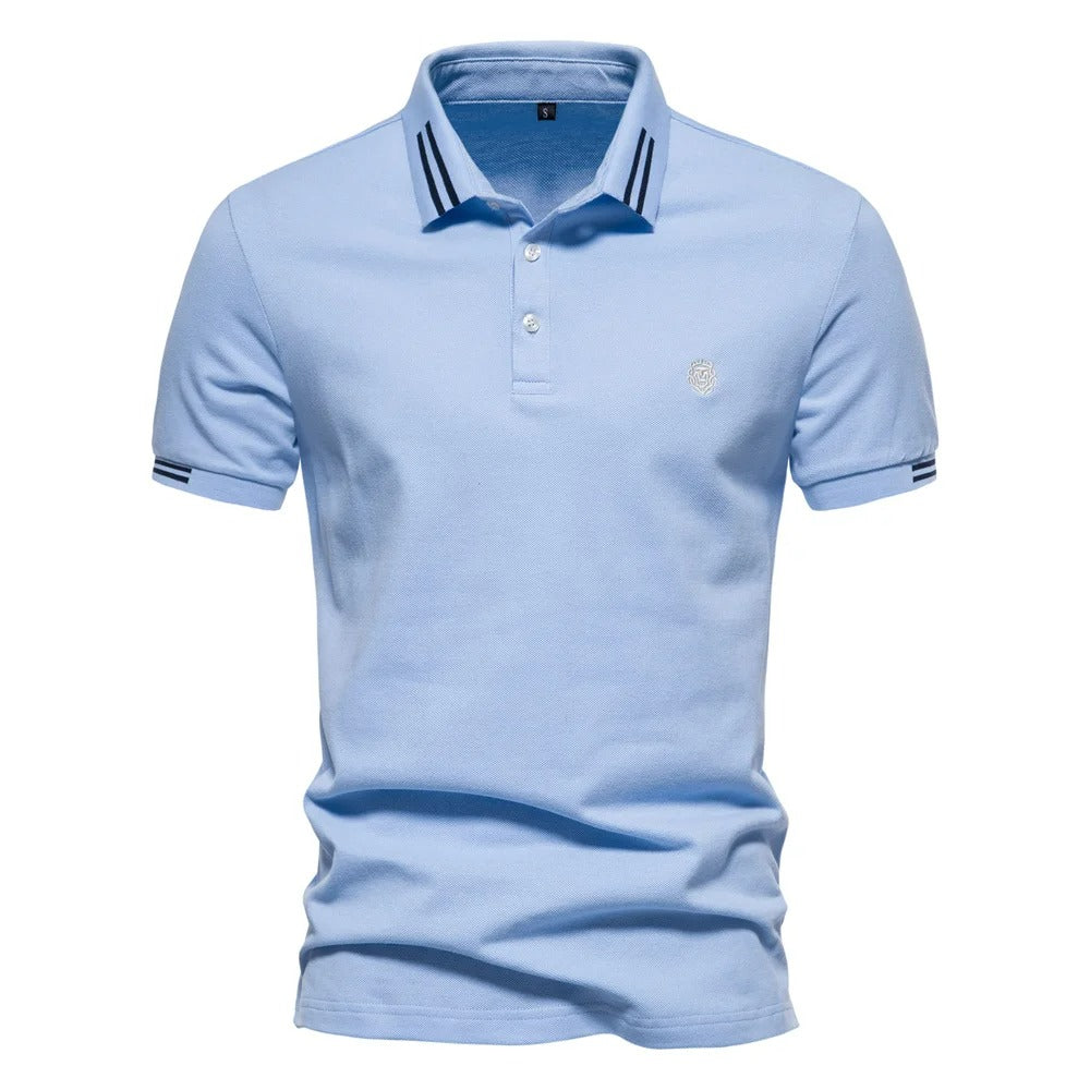 Camisa Polo Masculina 100% Algodão Piqué Casual Bergamo