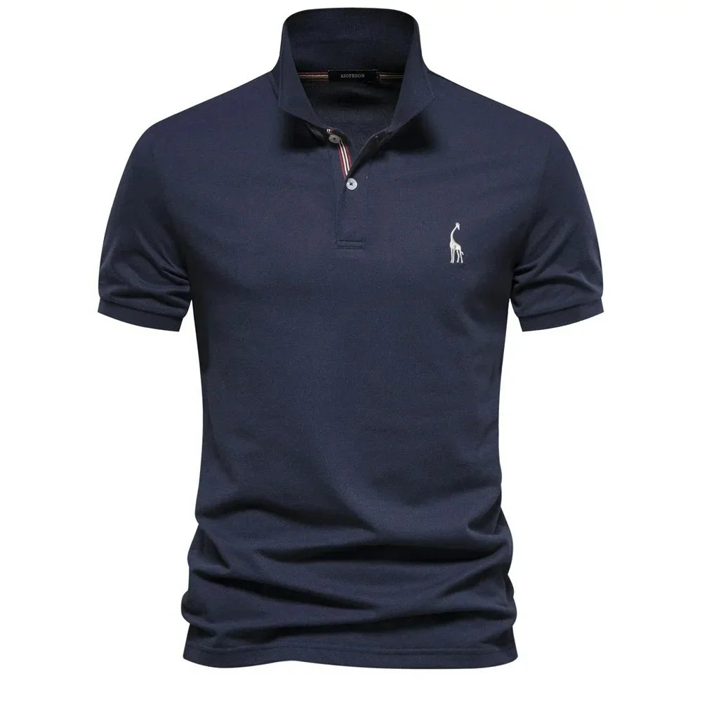 Camisa Polo Masculina Com Bordado Girafa Venezia
