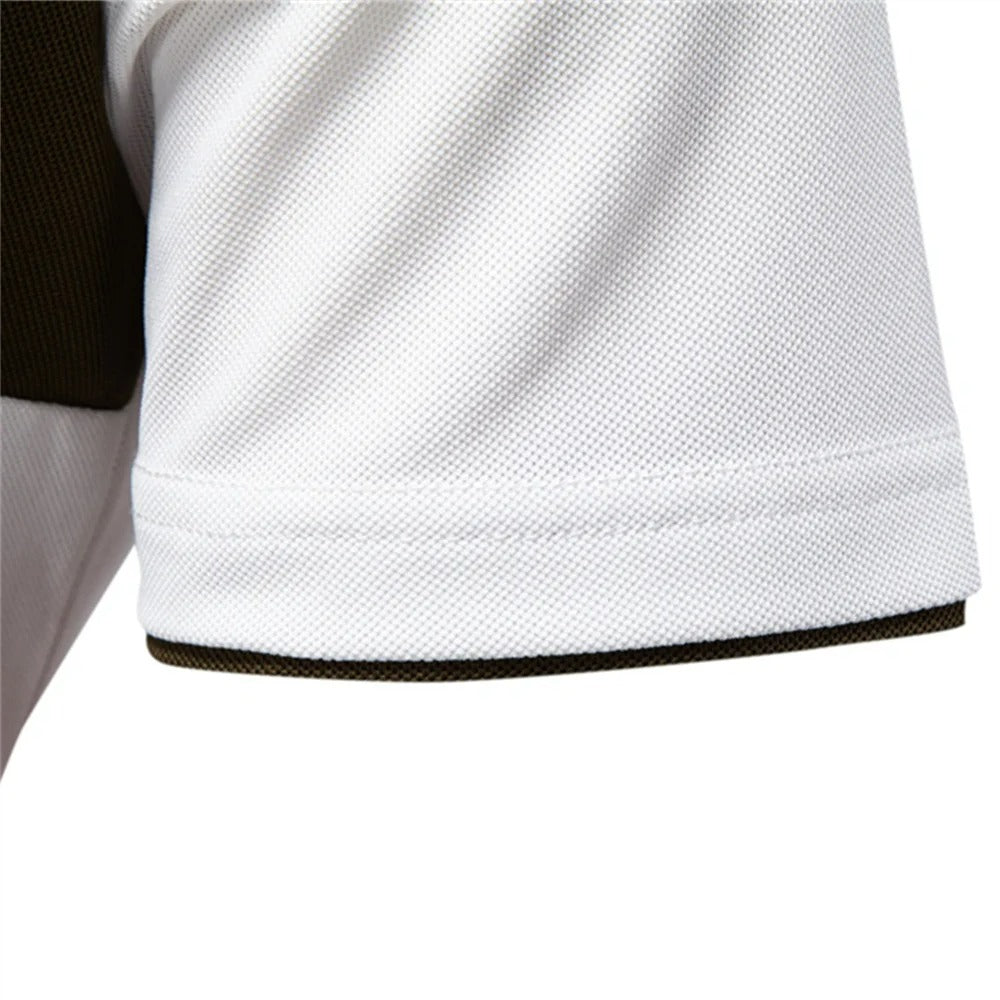 Camisa Polo Masculina Listrada Com Bordado Girafa Slim Fit Ravenna