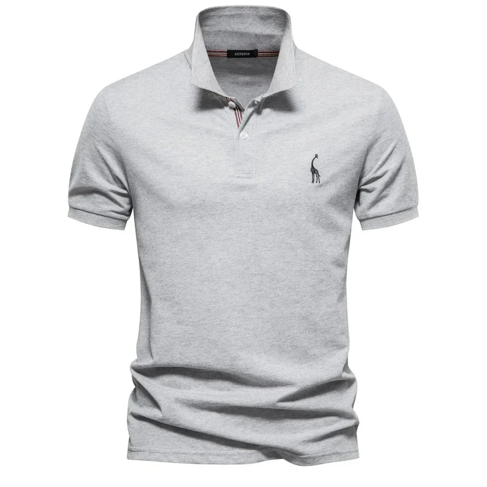 Camisa Polo Masculina Com Bordado Girafa Venezia