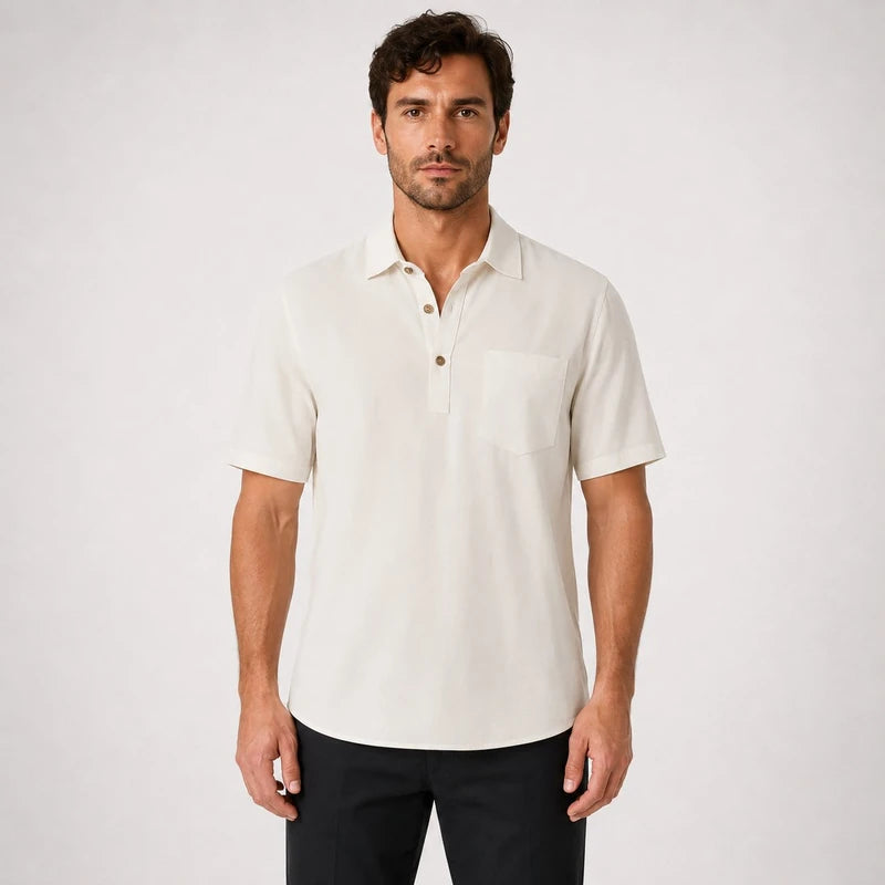 Camisa Polo de Linho Masculina Amalfi Leve e Elegante