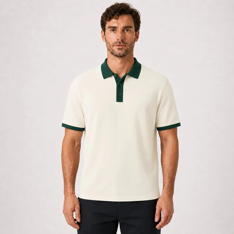 Polo Masculina Lisa Algodão Premium Estilo Old Money Clássico