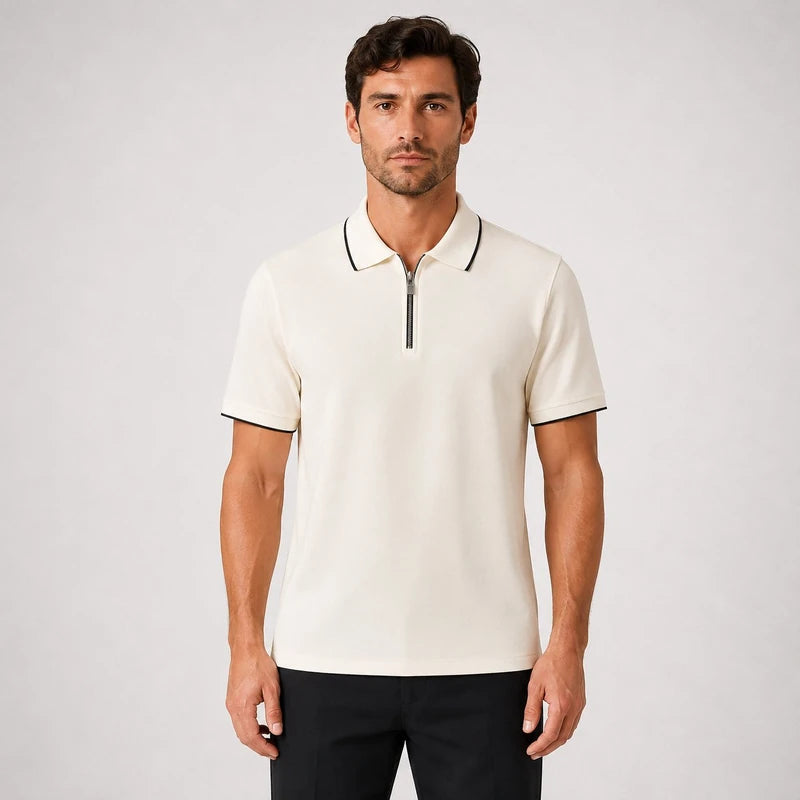 Camisa Polo com Zíper Old Money Masculina Premium