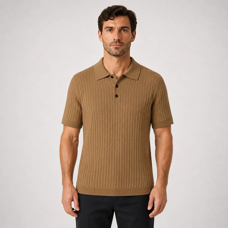 Camisa Polo Masculina 100% Algodão Colarinho Elegante Veneza