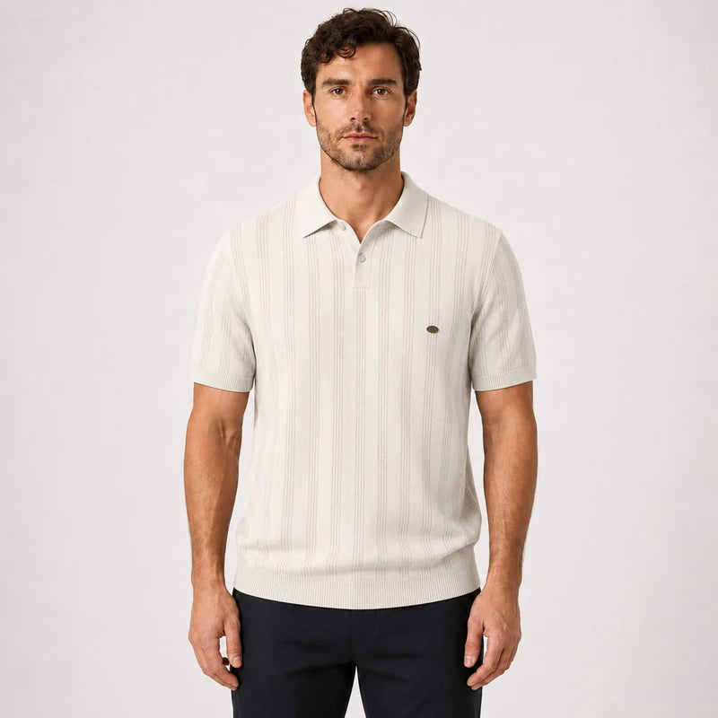 Polo Masculina Listrada Ferretti Malha Respirável Estilo Sofisticado