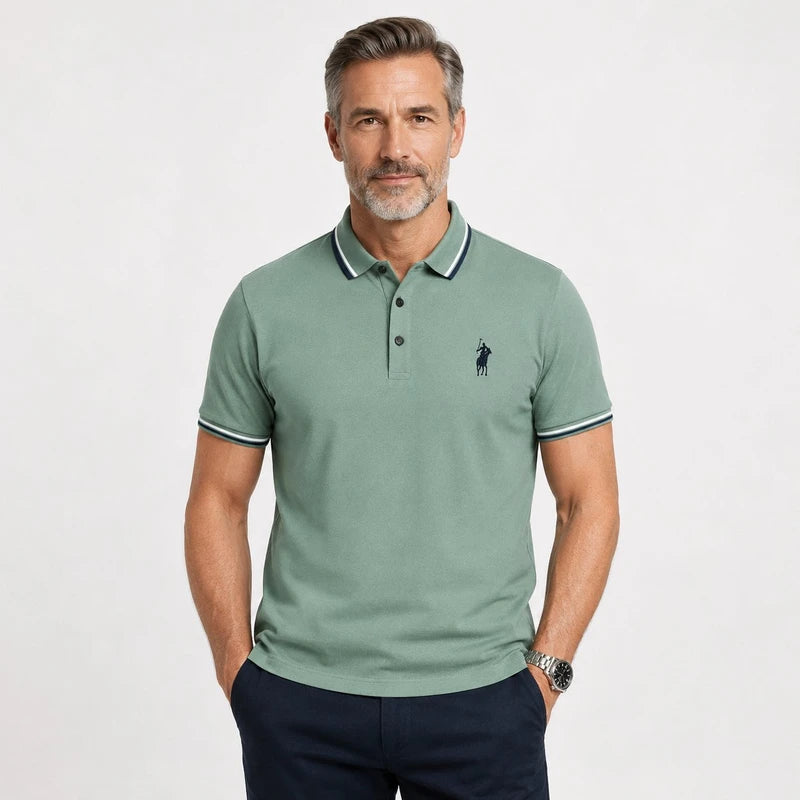 Camisa Masculina Polo Torino Algodão Manga Curta Elegante e Confortável