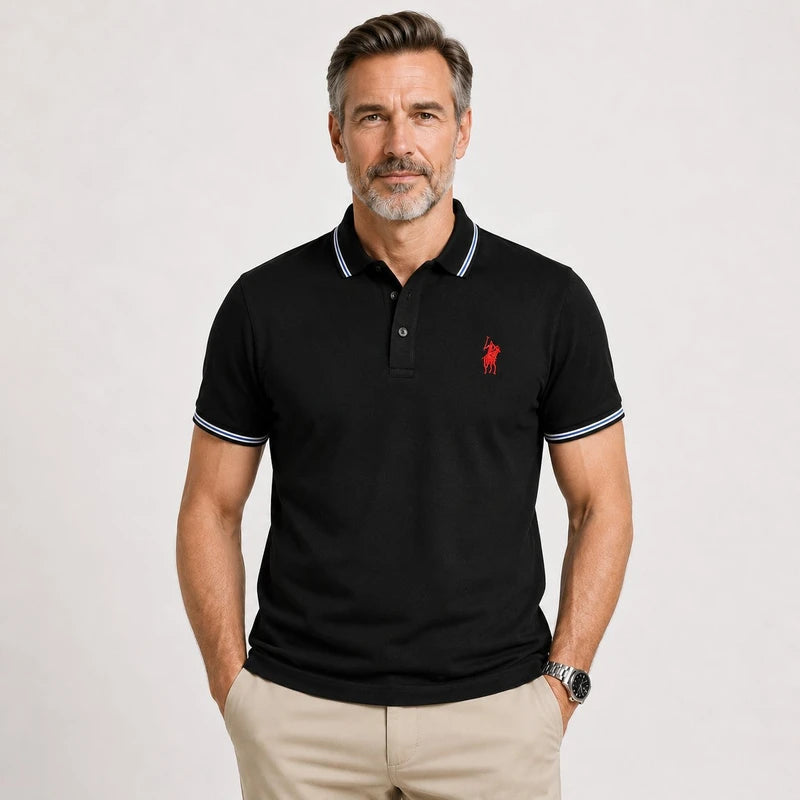Camisa Masculina Polo Torino Algodão Manga Curta Elegante e Confortável