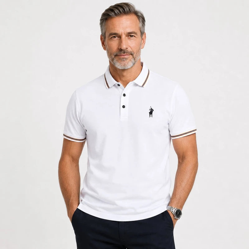 Camisa Masculina Polo Torino Algodão Manga Curta Elegante e Confortável